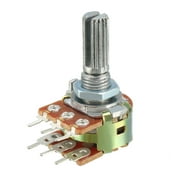 WH148 20K Ohm Variable Resistors Dual Carbon Film Potentiometer 6 Pin