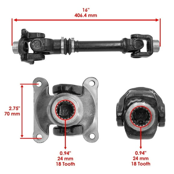 Rear Propeller Prop Drive Shaft for Can-Am Bombardier Outlander 400 2003-2015
