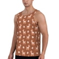 thumbnail image 2 of Gaeub Cute Poodle Dog Men's Athletic Tank Top, Workout Sleeveless Shirts, Running Tank Tops for Gym, Running, Training - 3X-Large, 2 of 9