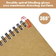 thumbnail image 2 of Cuaderno de dibujo A3 30 cuadernos de bocetos encuadernado en espiral, 2 of 5