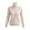 Beige, variant on Women Turtleneck Sweater High Ribbed Neck Soft Long Sleeve Pullover Cozy Winter Warm Casual Top for Cold Days Daily Wear