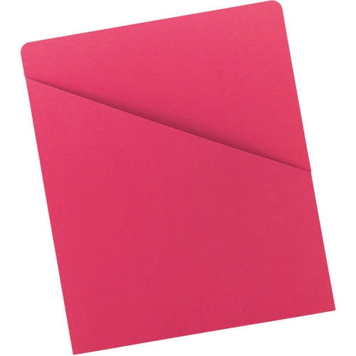 Pack of 25 Smead Organized UpÂ® Slash Jackets, Letter Size, Red (75433)