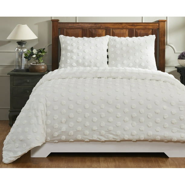 Better Trends Athenia Collection in Polka Dot Design 100 Cotton Tufted