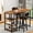 Brown, variant on LinkRomat Dining Table Set for 2,3 Piece Pub Table and Chairs Set with Storage Shelves, Small Space Bistro Kitchen & Bar Tables, Counter Height Dining Set, Black