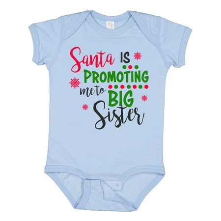 

Inktastic Santa is Promoting Me to Big Sister Gift Baby Girl Bodysuit