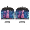 thumbnail image 2 of HELLHERO Teapot Cover with Dust Proof Keep Warm Coffee Pot Cloth Covers, Starry Night Cats, 2 of 8