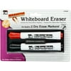 Magnetic Whiteboard Eraser With 2 Markers Red & Black Markers