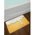 thumbnail image 2 of Food Bath Mat, Cartoon like Image of and Melting Ice Cream Cones Colored Sprinkles Artistic Print, Non-Slip Plush Mat Bathroom Kitchen Laundry Room Decor, 29.5 X 17.5 Inches, Multicolor, Ambesonne, 2 of 2
