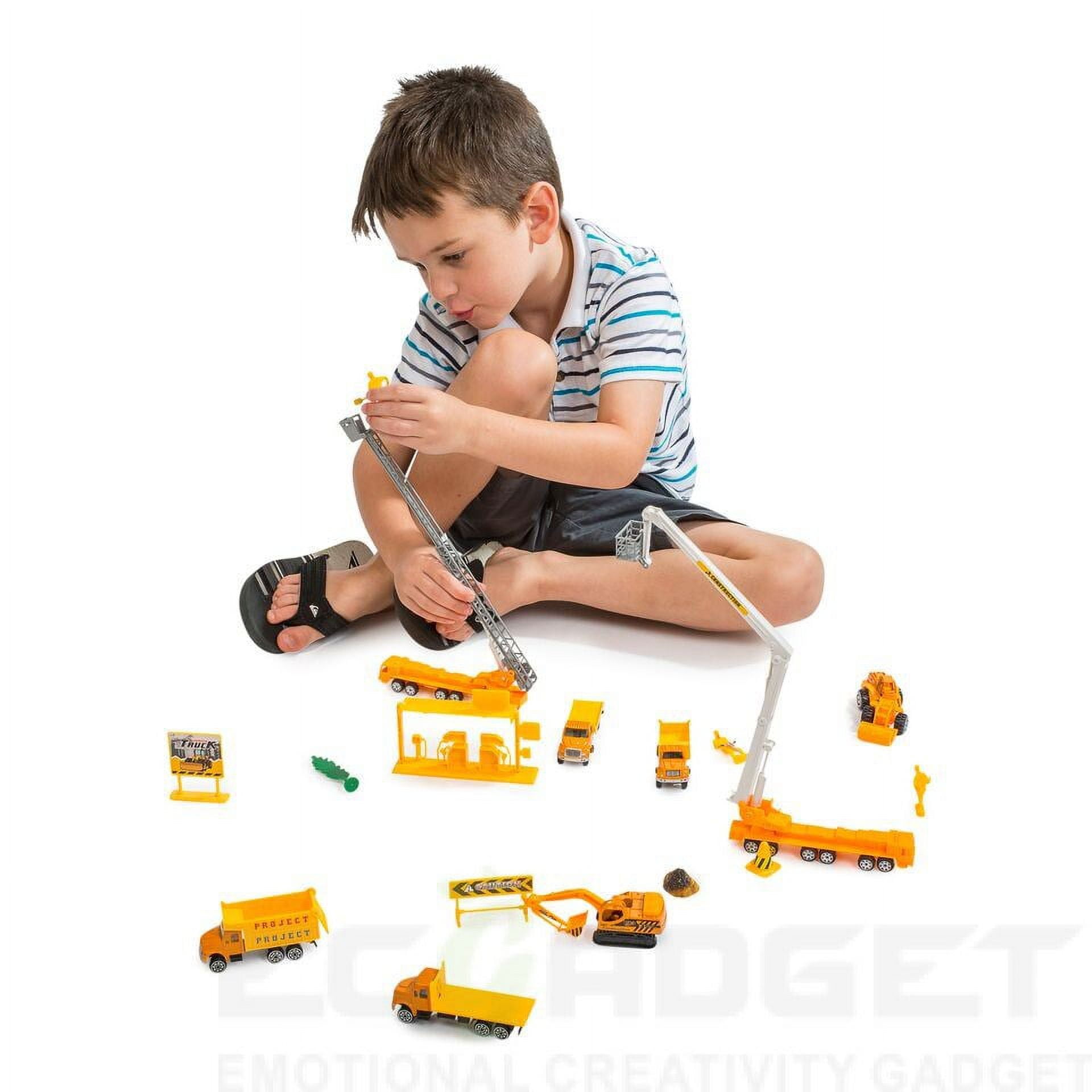 Big-Daddy Construction Toy Set Perfect Kids Construction Play Set With Over 40 Pieces Of Kids Construction Toys To Create The Perfect Imaginitive Construction Zone