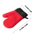 thumbnail image 2 of Latrodar Thick Insulated Gloves Microwave Oven Household Eco-Friendly Material hold Heat Hand Clips Red 11x5.4 Inch Home Decor, 2 of 5