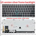 thumbnail image 1 of New US/SP/RU laptop keyboard FOR HP EliteBook 820 G1 820 G2 720 G2 725 G2 720 G1 US Silver frame, 1 of 6