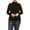 Black, variant on Women's Solid Long Sleeve Turtleneck Lightweight Pullover Plus Size Top Sweater