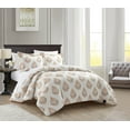 thumbnail image 2 of Chic Home Annalise 7-Piece Floral Duvet Cover Set, King, Taupe, 2 of 2