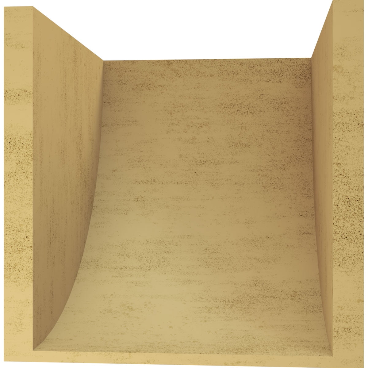 12"W x 12"D x 12"H Wide Durham Rough Cedar Woodgrain TimberThane Corbel, Primed Tan