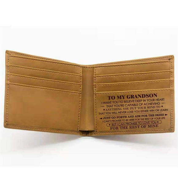 Xihbxyly Bolso de Piel para Recoger, Elegante Diseño de Tarjetero, Material Resistente y Duradero, Ideal Como Regalo para Familiares y Amigos, Ocasiones Especiales, 23 X 9,5 Cm, Color Marrón Amarille