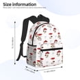 thumbnail image 2 of Yield Different Mushrooms Print Backpack for Women Men, Lightweight Casual Travel Daypack, Classic Basic College Backpack, Middle School Bag, 2 of 5