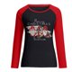 thumbnail image 4 of Pntutb Blusa de manga larga con estampado de Merry Chriasmas y bloque de color con cuello redondo para mujer Pntutb Pntutb-2987, 4 of 4