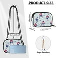 thumbnail image 4 of FORMRS Mini Crossbody Bag for Women Adjustable Rope Shoulder Casual Phone Purse, Blue Ice Hockey, 4 of 7