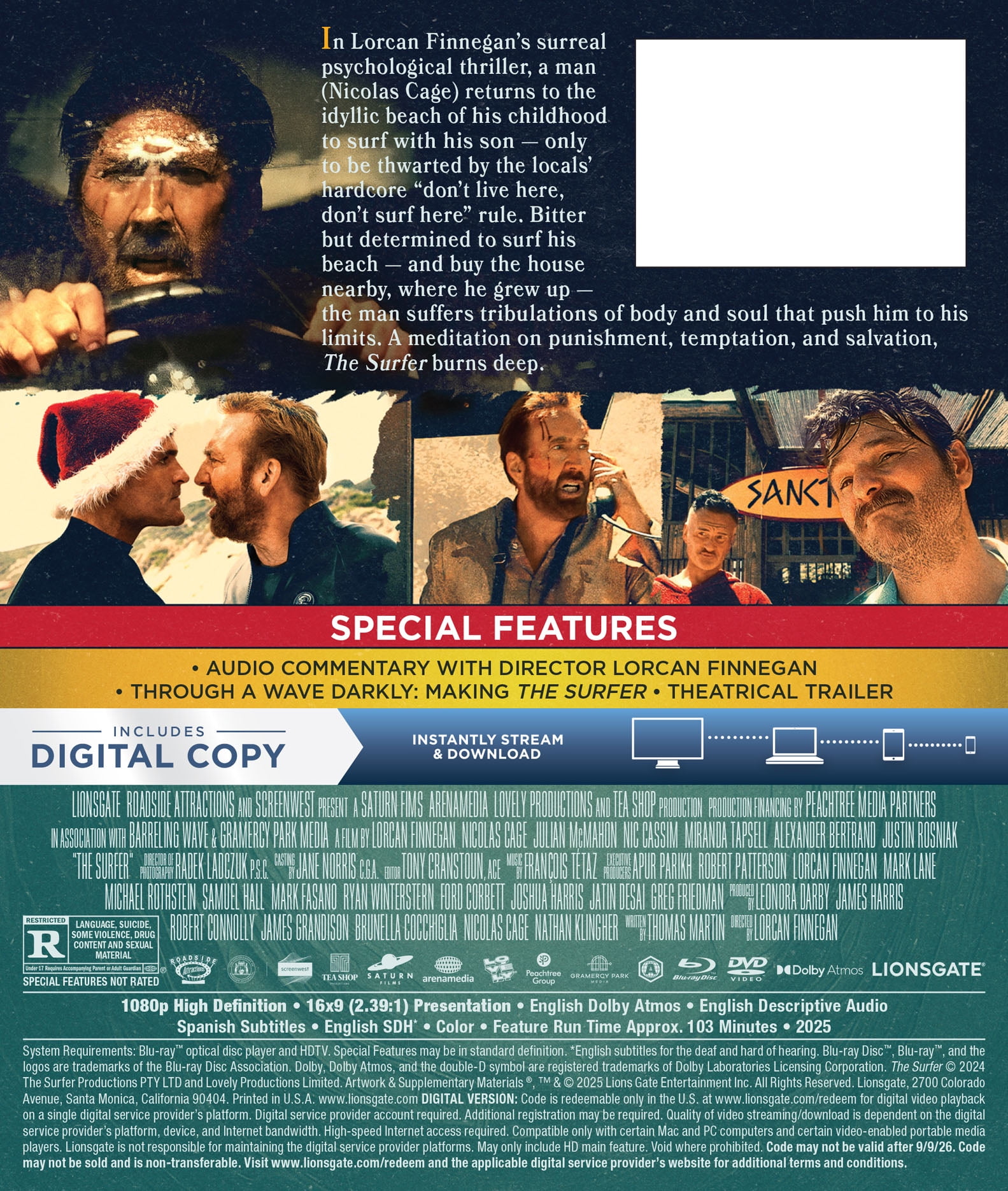 Surfer, The (Blu-ray + DVD + Digital), Lionsgate, Thriller