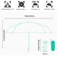 thumbnail image 2 of Sun Umbrella Folded Ultra-light Six-bone With Box Sun Protection UV Protection Sun Shade Sunshine Rain Dual Purpose Great for Travel Girls and Women, 2 of 9