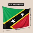 thumbnail image 2 of Wall Hanging Tapestry Flag Of Saint Kitts And Nevis Daily Decorative Tapestry For Bedroom Living Room 60 X 80 Inches, 2 of 6