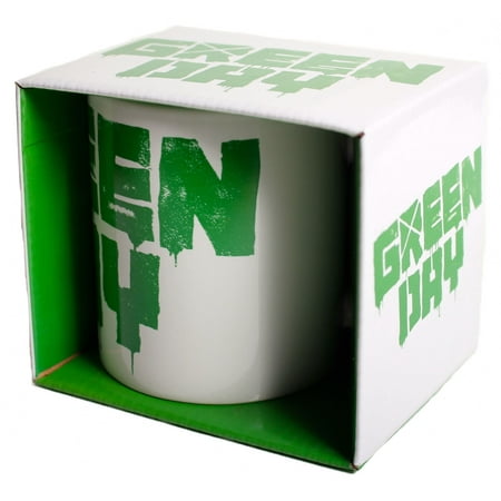 Green Day Logo Coffee Mug 12 oz. Ceramic Punk Rock Alternative Music Tea