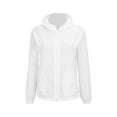 thumbnail image 4 of Breezora Womens Lightweight Oversized Hooded Spring Jacket Thin Layer Outerwear Plus Size XXXXL Size White, 4 of 5