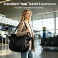 thumbnail image 6 of QISIWOLE Lay-Flat Drawstring Tote, Foldable Drawstring Tote Bag Large Lightweight Shoulder Bag for Daily Use, 6 of 6