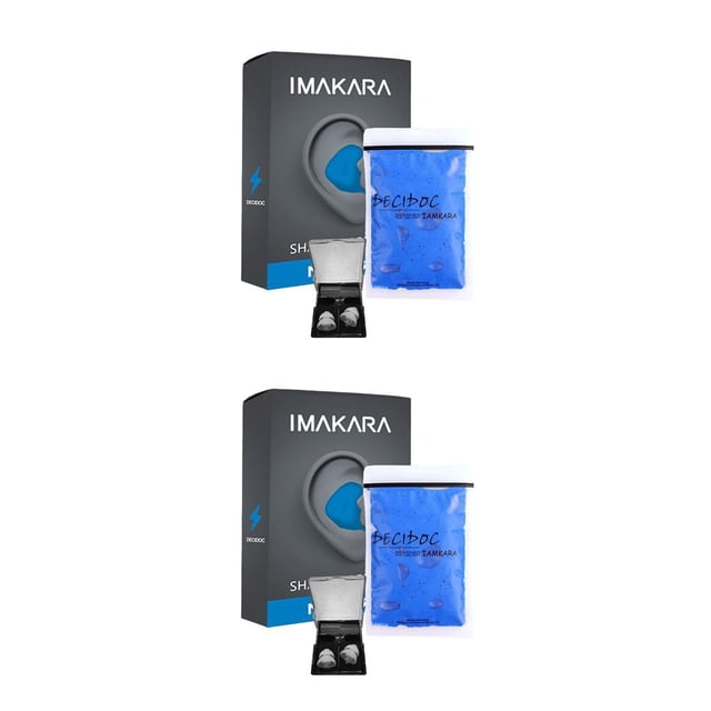 Tapones para los oídos a prueba de sonido Vogacara Nap impermeables Azul 2piezas