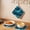 Turquoise, variant on Teal Blue Marble Pot Holders for Kitchen Heatproof Potholder, 4 Pack Ink Painting Modern Abstract Yellow Hot Pads Multipurpose Oven Pads Cloth Potholders Trivet for Cooking and Baking