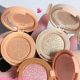 thumbnail image 3 of 3-in-1 Matte Highlighter Blush Palette, Waterproof, Portable with Mirror, Universal Skin Type, 2 Color Options, 3 of 8