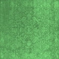 thumbnail image 1 of Ahgly Company Indoor Square Oriental Emerald Green Industrial Area Rugs, 7' Square, 1 of 4