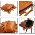 thumbnail image 6 of Vintage Fringe Purse Fringe Hobo Bags for Women Vegan Leather Tassel Hippie Crossbody Bag, 6 of 7
