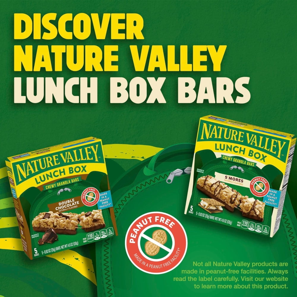 Nature Valley Peanut Free Chewy Double Chocolate Granola Bars 5 ct / 0.92 oz - 5 Pack