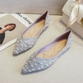thumbnail image 2 of Ladies' Elegant Evening Flats, Rhinestone Detail, Comfortable Slip-ons, 2 of 9