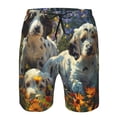 thumbnail image 3 of Pofeuu Sunflower Field Spotted Dog Prin Men's Swim Trunks Quick Dry Bathing Suit Swimming Board Shorts Mesh Lining Beach Swimwear-Small, 3 of 6