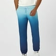 thumbnail image 1 of Pantalones largos para hombre, lisos, a la moda, informales, con bolsillos, cintura elástica, pantalones largos, pantalones deportivos, pantalones de poliéster para hombre., 1 of 5
