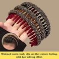 thumbnail image 4 of AYA Bling Rhinestone Flocking Headband Sparkly Crystal Diamond Head Bands For Women Teeth La Hoops Comb Headbands Hair, 4 of 4