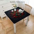 thumbnail image 2 of nygtbtfer Tablecloth Round Table Cloth farian Earphone Polyester Dust-Proof Table Cover for Kitchen Dinning Wedding Parties Decoration, 2 of 7