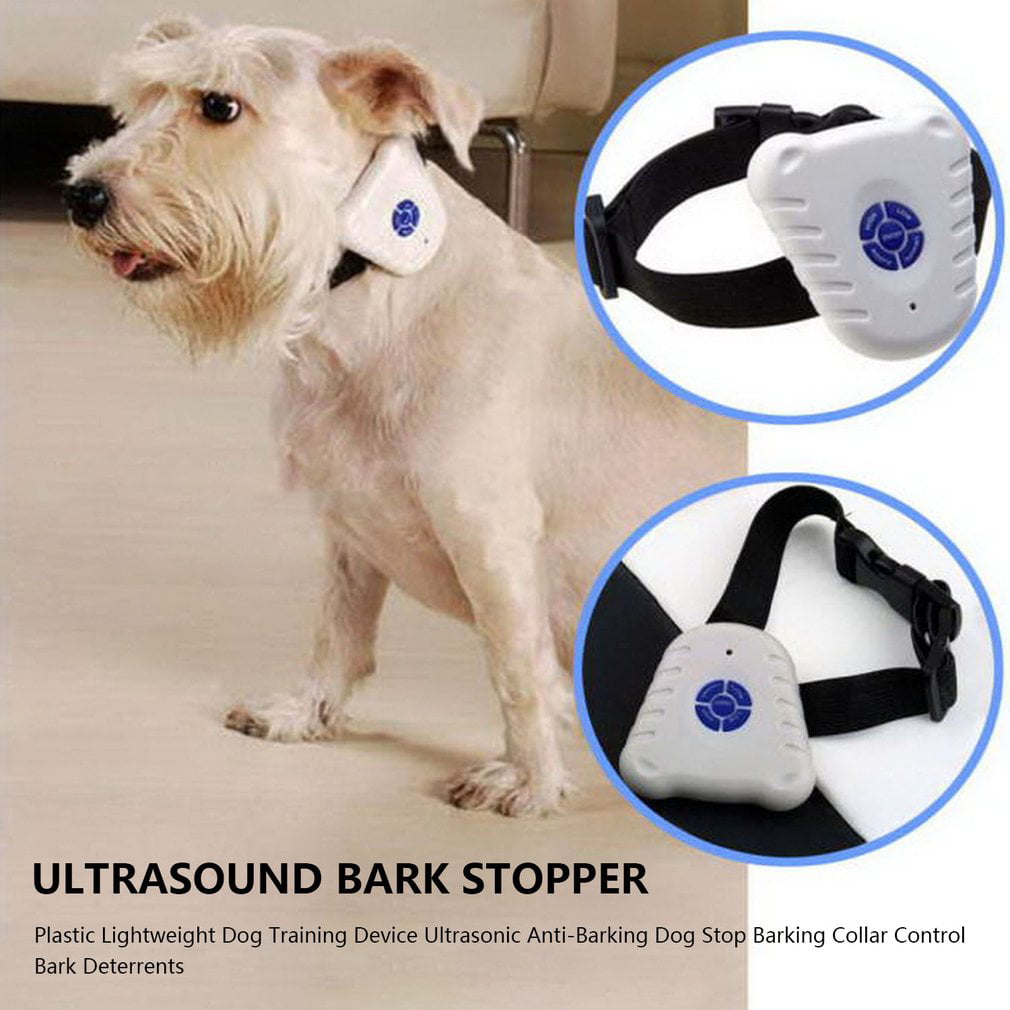 Hot Ultrasonic Pet Dog Training Shock Control Collar Anti Bark No Stop Barking 