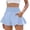 AA01_Sky Blue, variant on Women's High Waist Athletic Shorts Ruffle Running Shorts Summer Wide Leg Sport Shorts with Pockets Brown 2XL