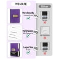 thumbnail image 3 of Libreta de contraseñas WEMATE Lock, más de 600 entradas, 11 x 16 cm, color morado, 3 of 9