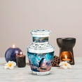 thumbnail image 5 of MUKTIVE Penguin Memorial Cremation Urn for Adult Human Ashes Male & Female, Aqua Blue Burial Urn for Adult Ashes, Small Keepsake 3 Inch Portable Urns, 5 of 7