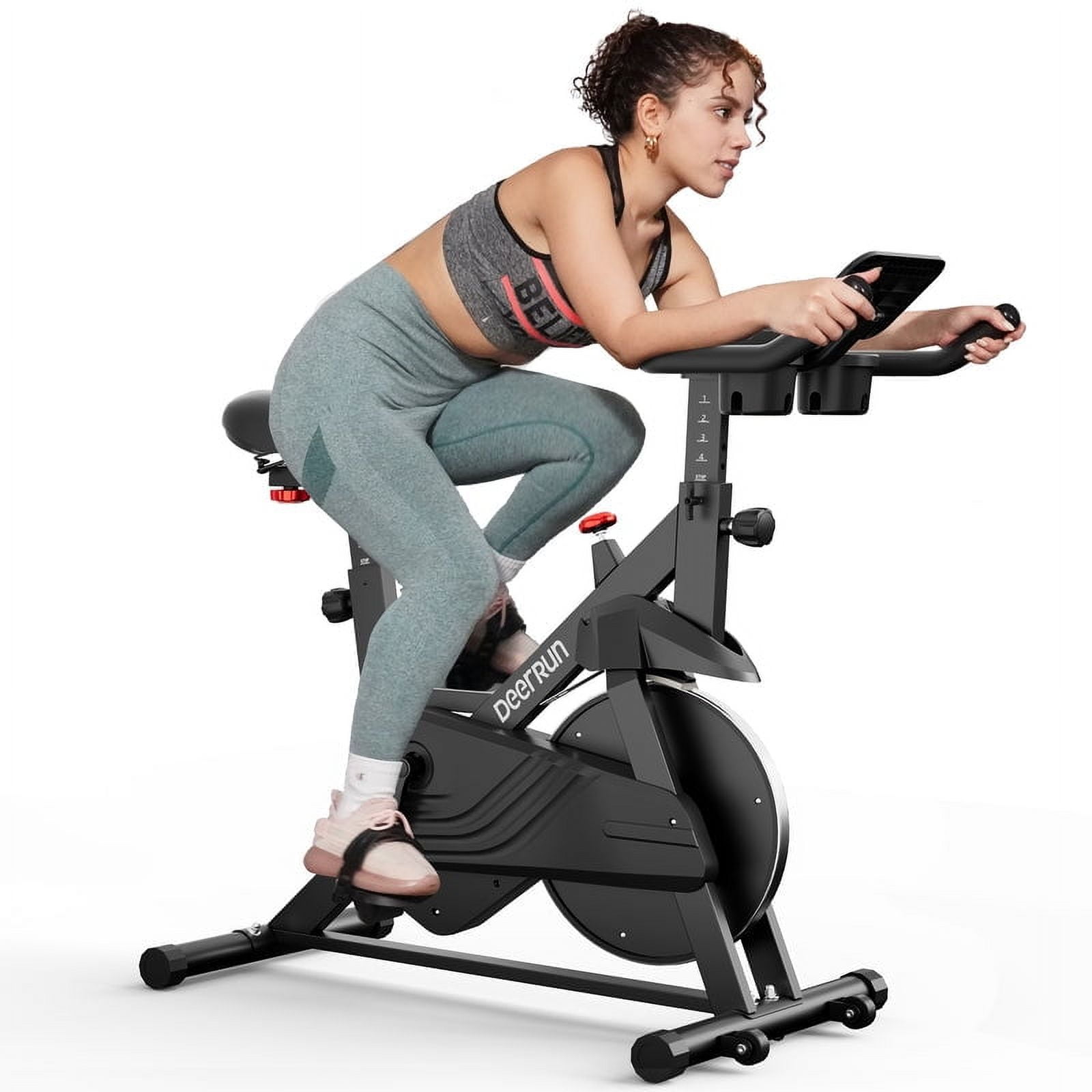 S500 Indoor Smart Stationary Cycling Bike with PitPat App, 1-32 Magnetic Resistance-Black