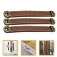 thumbnail image 4 of 6 Pcs Tiroirs en Cuir et Alliage de Zinc Poignées de Tiroir pour Commode Armoire, 4 of 8