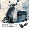 thumbnail image 2 of Miangastore 1 Pair Folding Cycling Foot Pedals Folding Fixed Foot Rest Foldable Electric Bicycle Foot Pedals Electric Bike Rear Foot Rests, 2 of 8