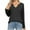 Black, variant on Scyoekwg Casual Long Sleeve Shirts for Women V-Neck Lightweight Slim Tops Vintage Loose Fashion Dressy Blouses Fall Clothes Solid Color Tops(Wine,XXL)