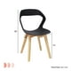 thumbnail image 5 of Set Sillas Mundo In Moura 4 Sillas para Comedor Sala Moderna Negra Mundo In Moura, 5 of 8