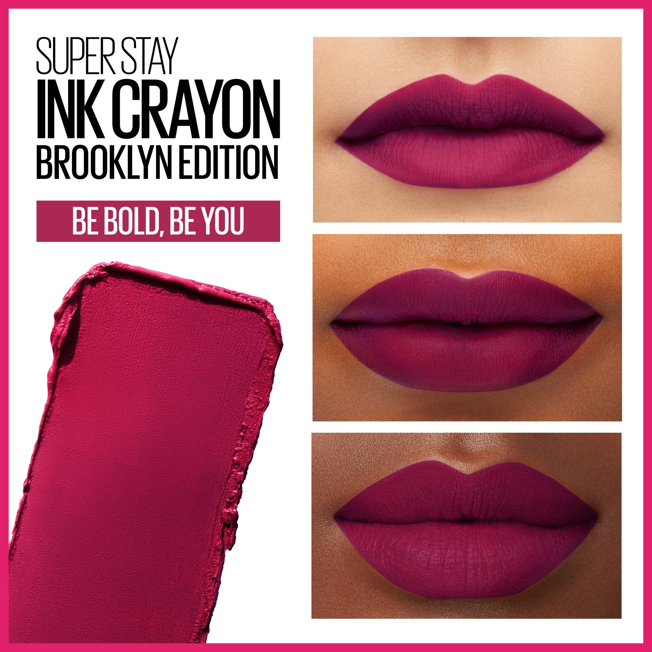 (2 pack) Maybelline Super Stay Ink Crayon Matte Lipstick, Be Bold, Be You