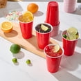 thumbnail image 2 of JOLLY CHEF 150 Pack 16 oz Disposable Plastic Cups, Red Party Plastic Cups for Parties, Picnics and BBQ, 2 of 6
